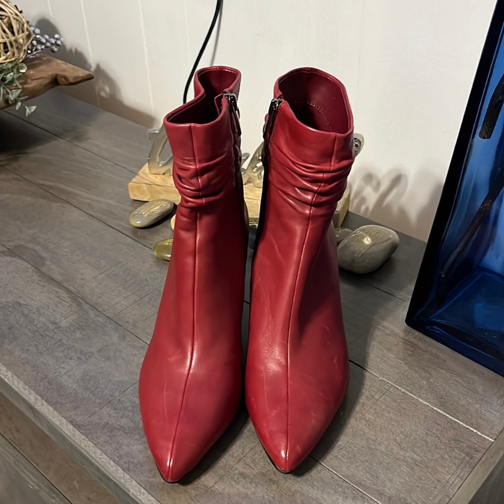 Red Ankle Boots